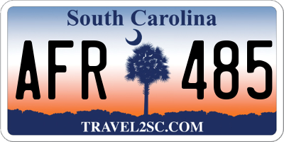 SC license plate AFR485