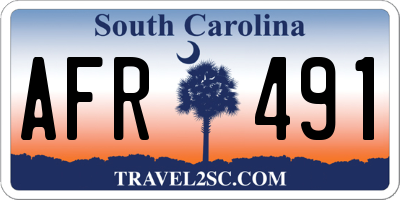 SC license plate AFR491