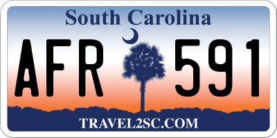 SC license plate AFR591