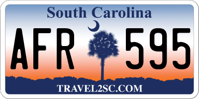 SC license plate AFR595
