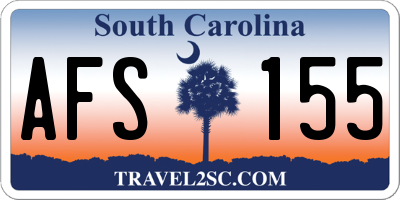 SC license plate AFS155