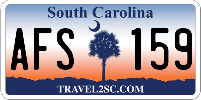 SC license plate AFS159