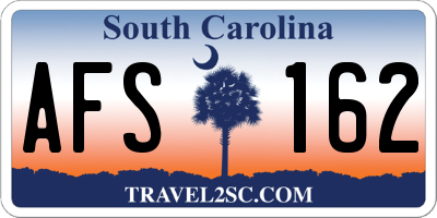 SC license plate AFS162