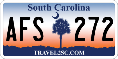 SC license plate AFS272