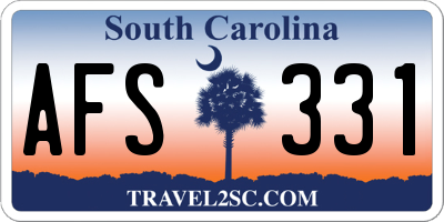 SC license plate AFS331