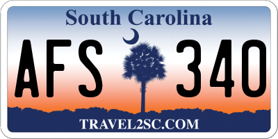 SC license plate AFS340