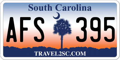 SC license plate AFS395