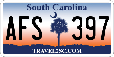 SC license plate AFS397
