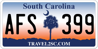 SC license plate AFS399