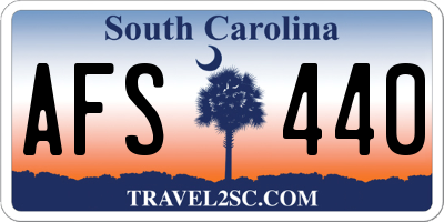 SC license plate AFS440