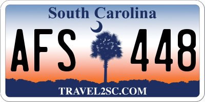 SC license plate AFS448