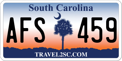 SC license plate AFS459