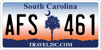 SC license plate AFS461