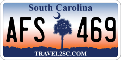 SC license plate AFS469