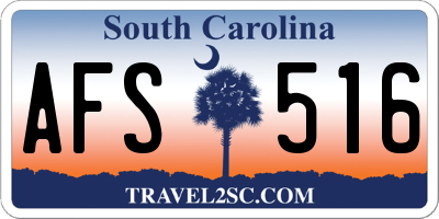 SC license plate AFS516