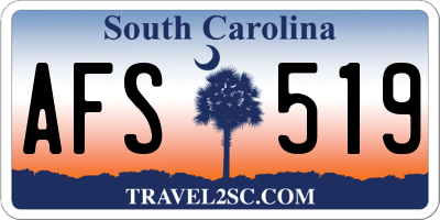 SC license plate AFS519