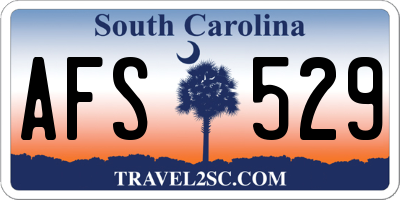 SC license plate AFS529
