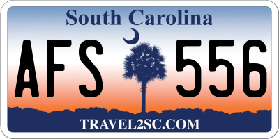 SC license plate AFS556