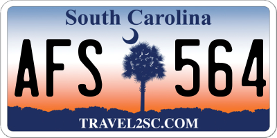 SC license plate AFS564