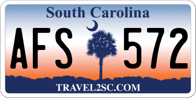 SC license plate AFS572