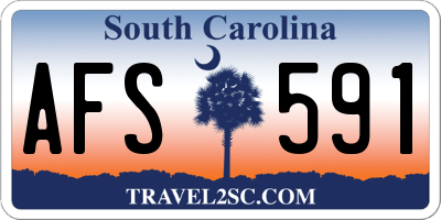SC license plate AFS591