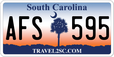 SC license plate AFS595