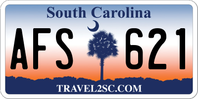 SC license plate AFS621