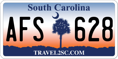SC license plate AFS628
