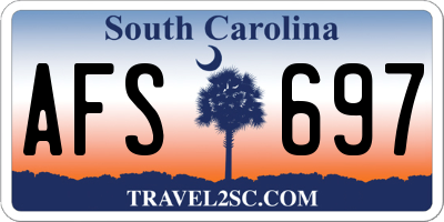 SC license plate AFS697