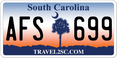 SC license plate AFS699