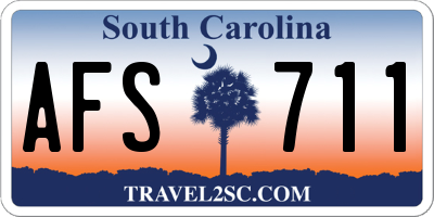 SC license plate AFS711
