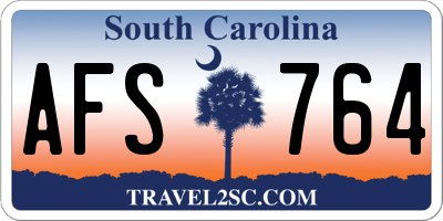 SC license plate AFS764