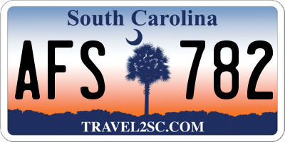 SC license plate AFS782