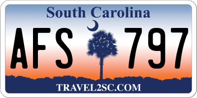 SC license plate AFS797
