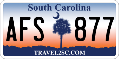 SC license plate AFS877