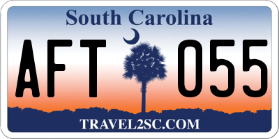 SC license plate AFT055