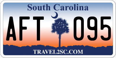 SC license plate AFT095