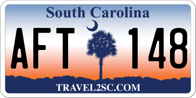 SC license plate AFT148