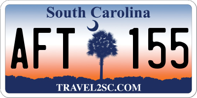 SC license plate AFT155