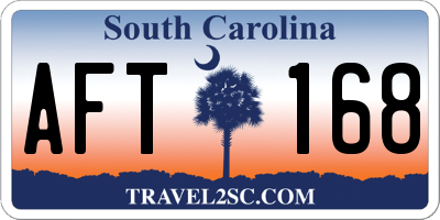 SC license plate AFT168