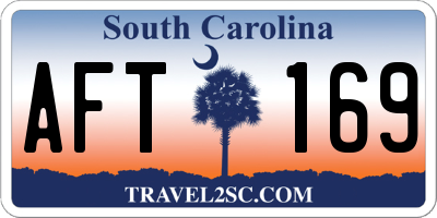 SC license plate AFT169