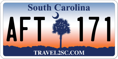 SC license plate AFT171