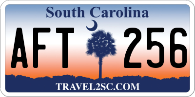 SC license plate AFT256