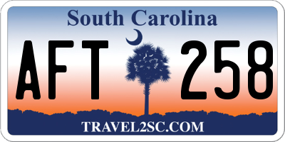 SC license plate AFT258