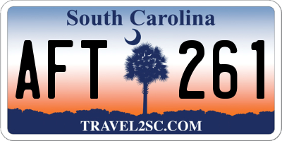 SC license plate AFT261