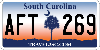 SC license plate AFT269
