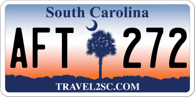 SC license plate AFT272