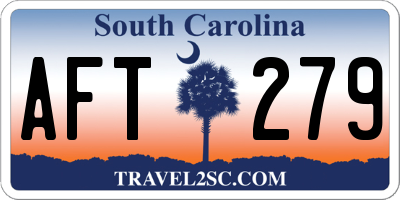 SC license plate AFT279