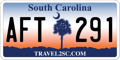 SC license plate AFT291