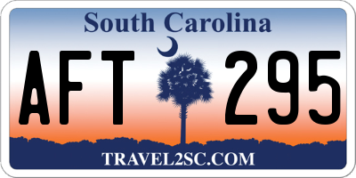 SC license plate AFT295